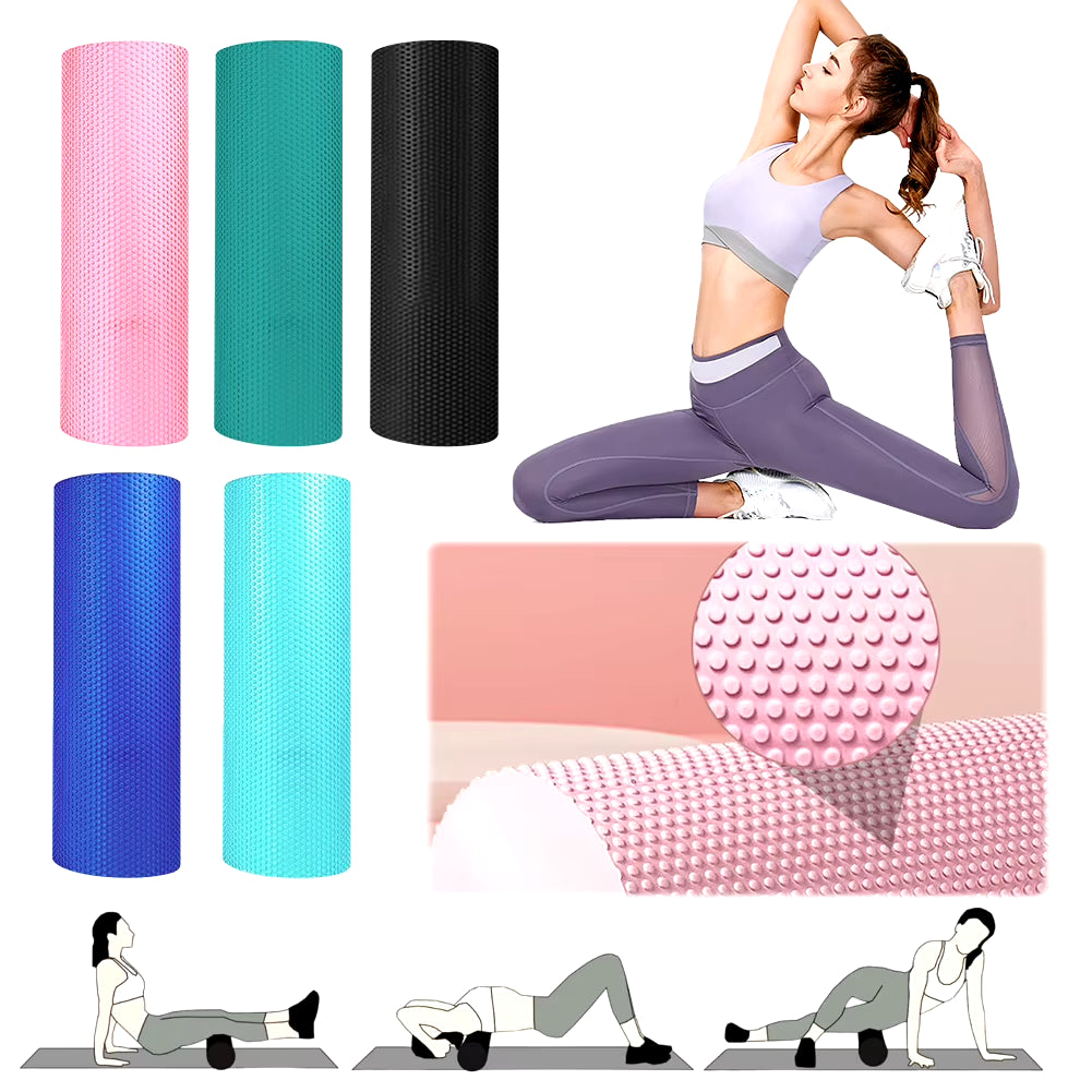 EVA Foam Roller Body Massager 30Cm Massage Foam Roller round Foam Roller Solid Yoga Roller for Neck Knee Foot