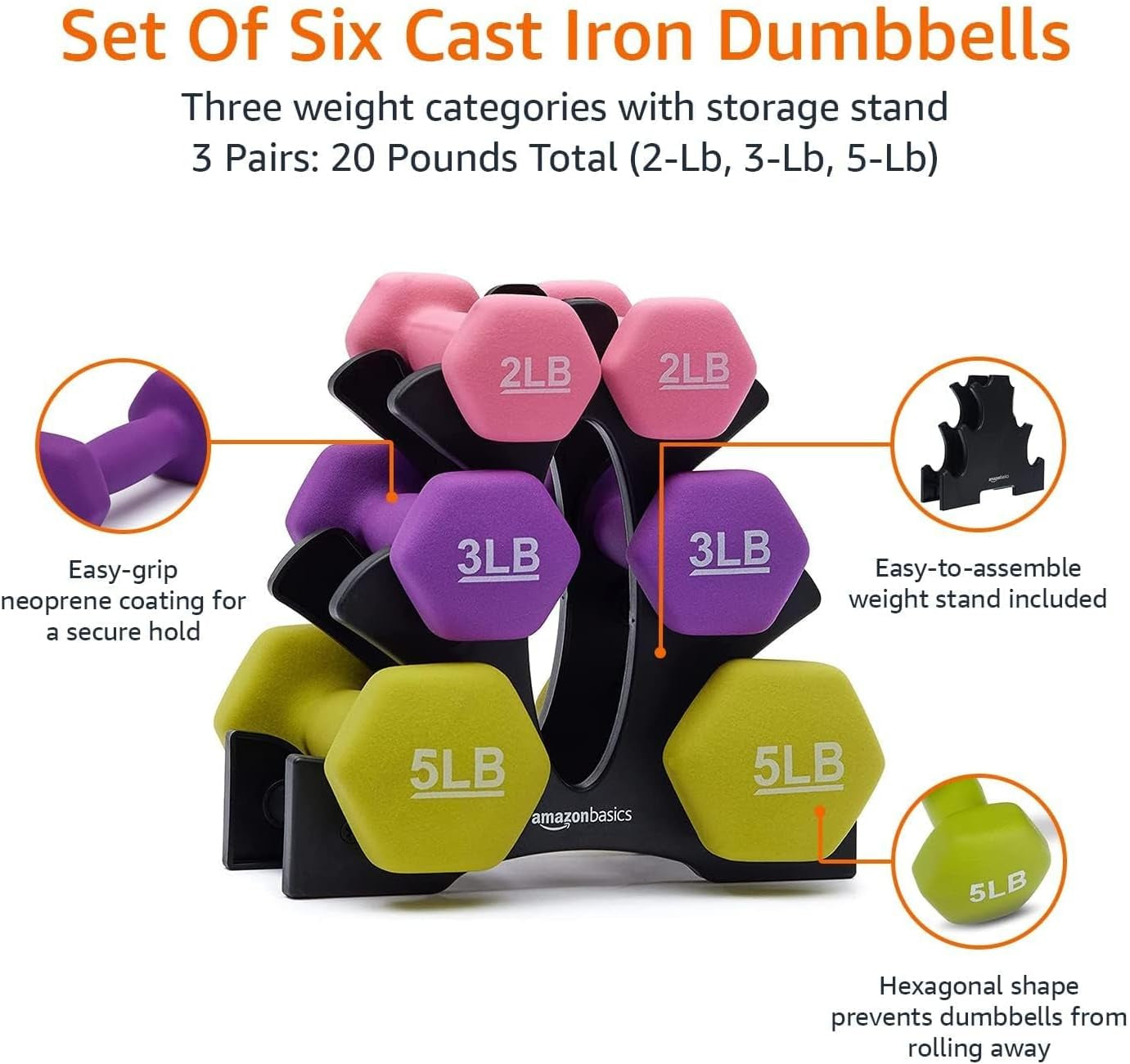 Neoprene Dumbbell Hand Weights