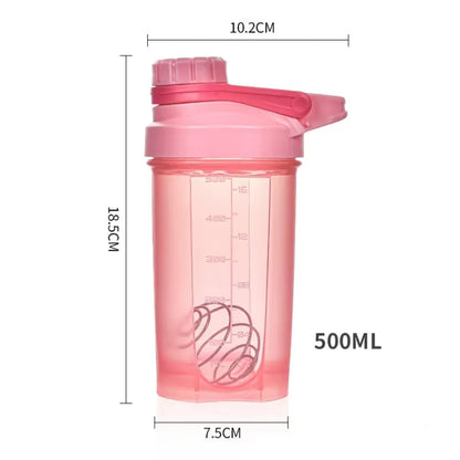 500ML Water Bottle for Drink Plastic Leak Proof Sports Bottles Protein Shaker Water Bottle Drinkware BPA FREE